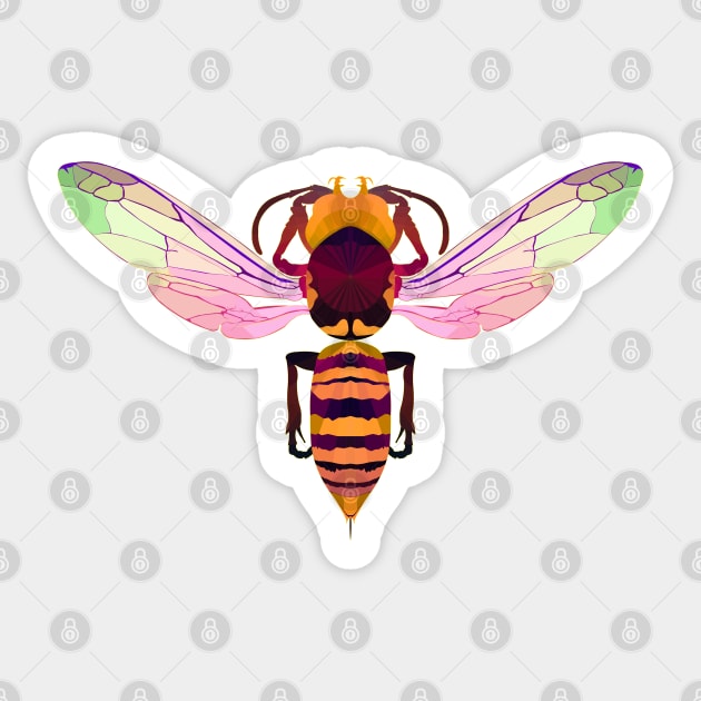 Murder Hornet Sticker by Worldengine
